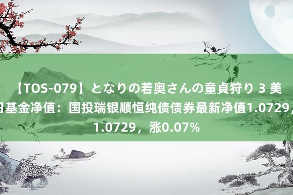 【TOS-079】となりの若奥さんの童貞狩り 3 美月 7月22日基金净值：国投瑞银顺恒纯债债券最新净值1.0729，涨0.07%