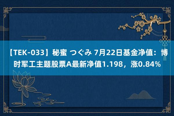 【TEK-033】秘蜜 つぐみ 7月22日基金净值：博时军工主题股票A最新净值1.198，涨0.84%