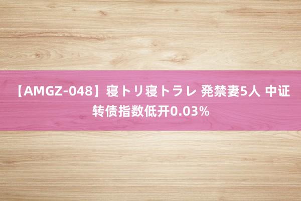 【AMGZ-048】寝トリ寝トラレ 発禁妻5人 中证转债指数低开0.03%