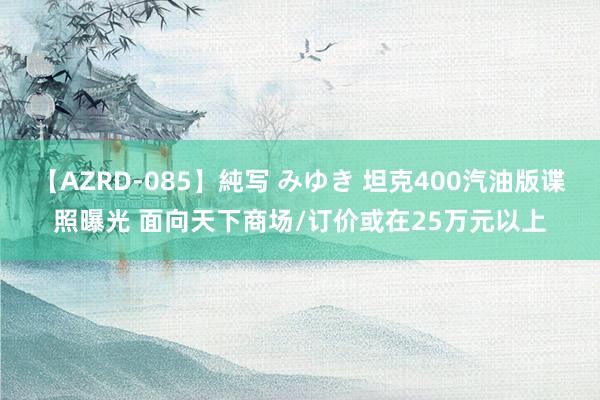 【AZRD-085】純写 みゆき 坦克400汽油版谍照曝光 面向天下商场/订价或在25万元以上