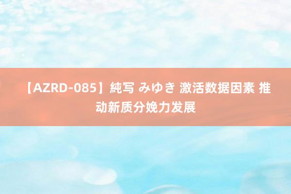 【AZRD-085】純写 みゆき 激活数据因素 推动新质分娩力发展