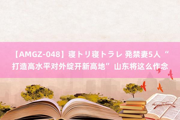 【AMGZ-048】寝トリ寝トラレ 発禁妻5人 “打造高水平对外绽开新高地” 山东将这么作念