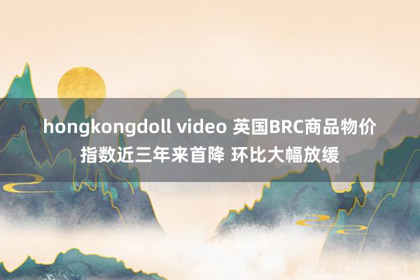 hongkongdoll video 英国BRC商品物价指数近三年来首降 环比大幅放缓