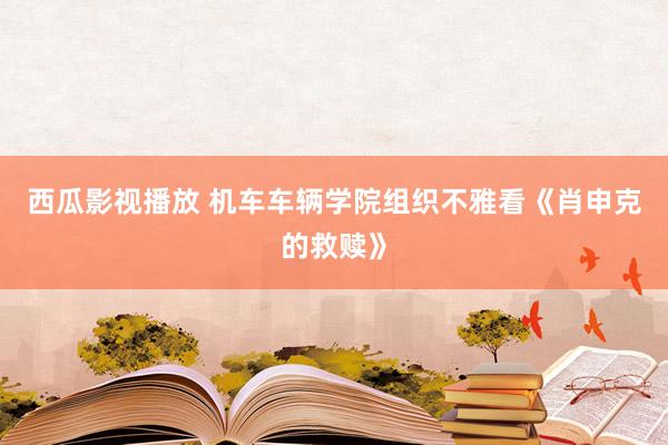 西瓜影视播放 机车车辆学院组织不雅看《肖申克的救赎》