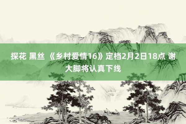 探花 黑丝 《乡村爱情16》定档2月2日18点 谢大脚将认真下线